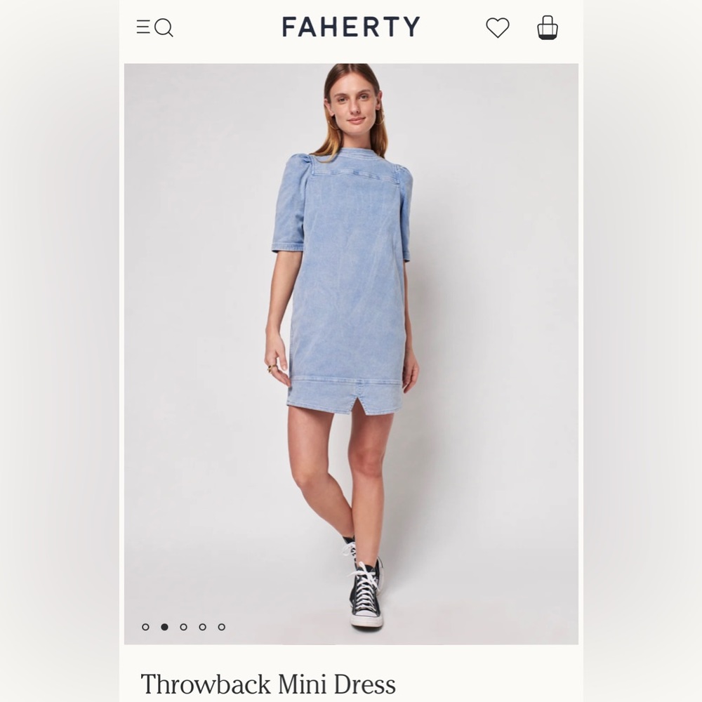 Faherty Denim Dress NWT - Size Small